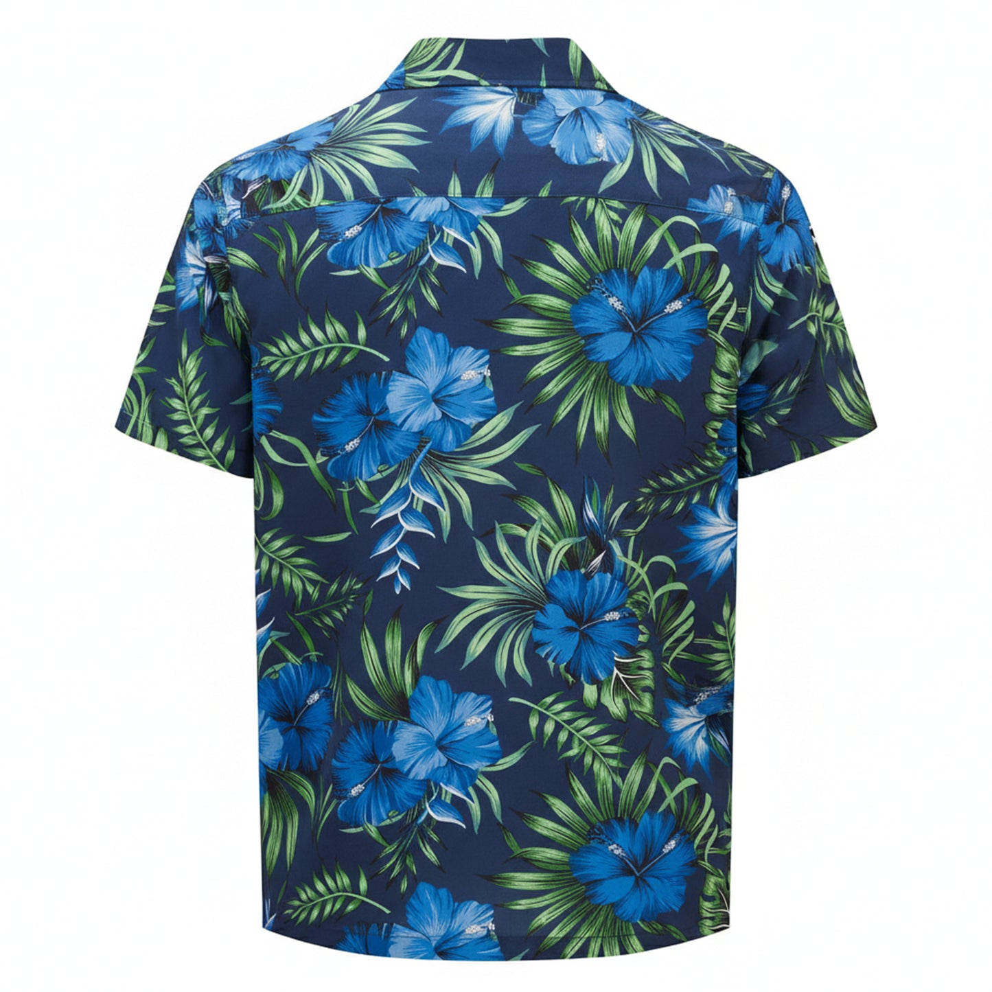 Navy Blue - Back - Wombat Mens Relaxed Fit Shirt