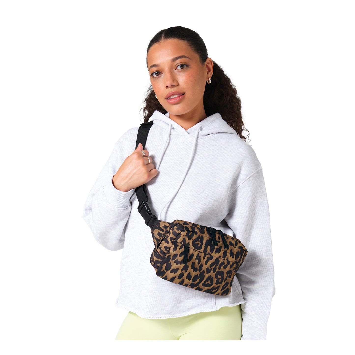 Leopard - Back - Bagbase Leopard Print Crossbody Bag