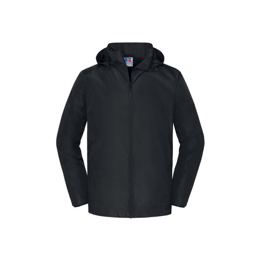 Black - Front - Russell Collection Mens Essential Weatherproof Shell Jacket