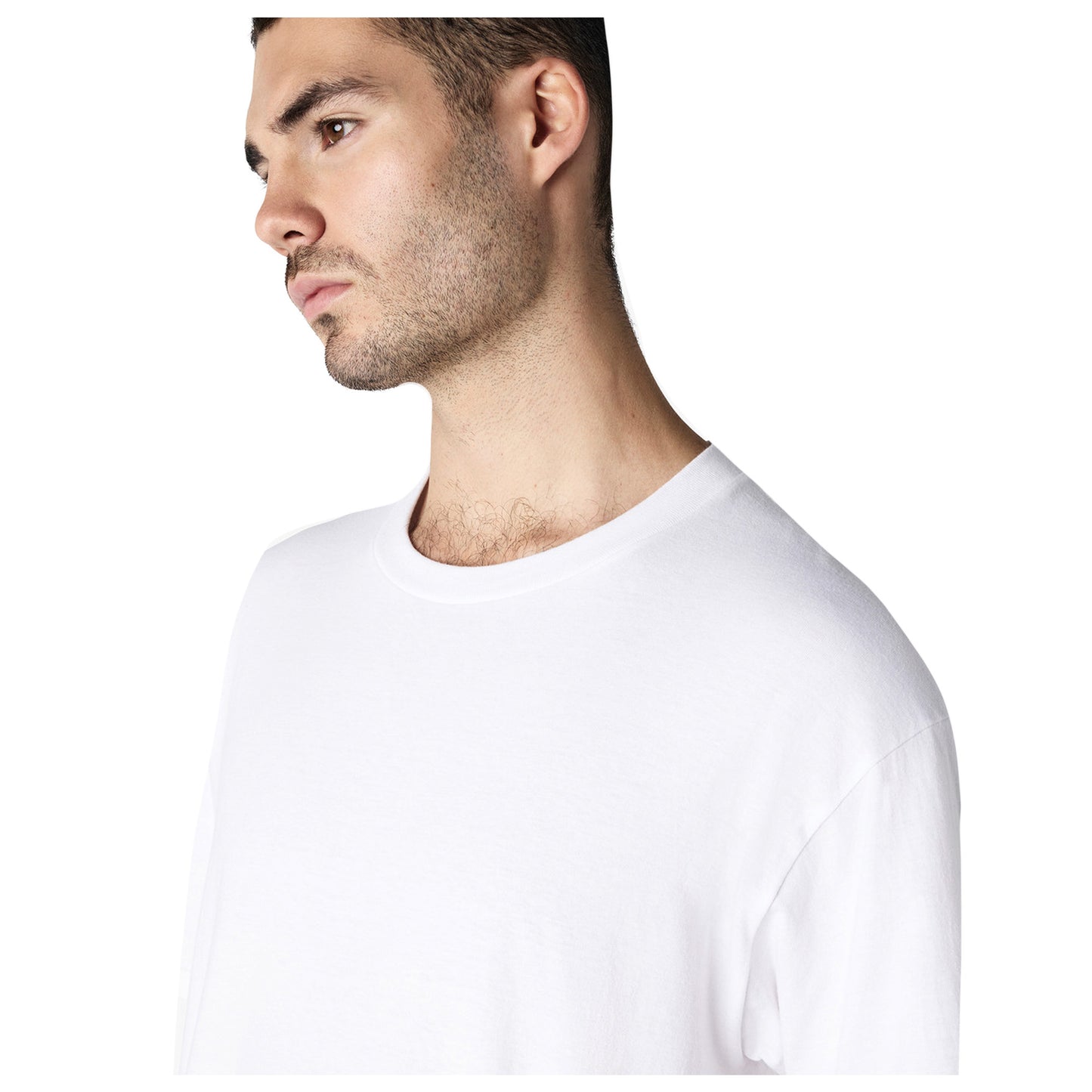 White - Side - Gildan Mens Soft Style Enzyme Washed Midweight T-Shirt