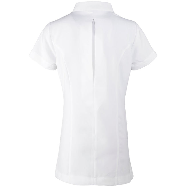 White - Back - Premier Ladies-Womens *Blossom* Tunic - Health Beauty & Spa - Workwear