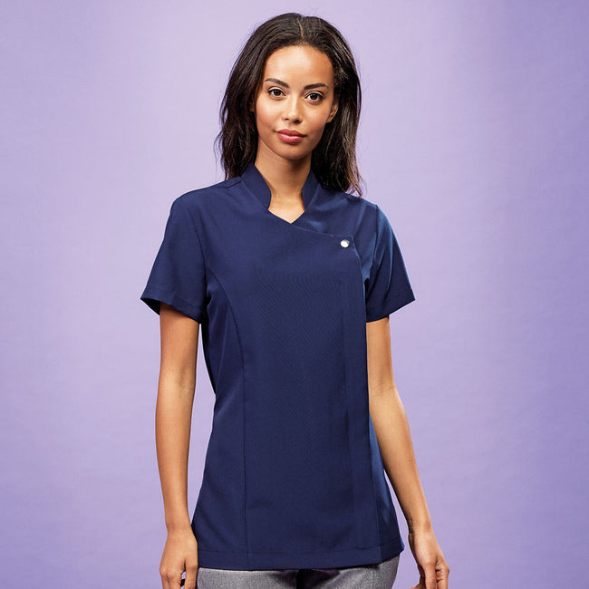 Navy - Lifestyle - Premier Ladies-Womens *Blossom* Tunic - Health Beauty & Spa - Workwear