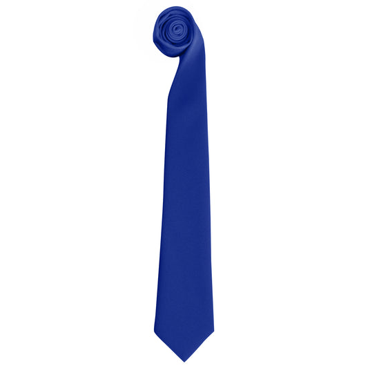Royal - Front - Premier Tie - Men Plain Work Tie