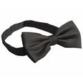 Black - Front - Premier Tie - Unisex Plain Bow Tie