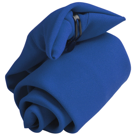 Royal - Front - Premier Tie - Mens Plain Workwear Clip On Tie