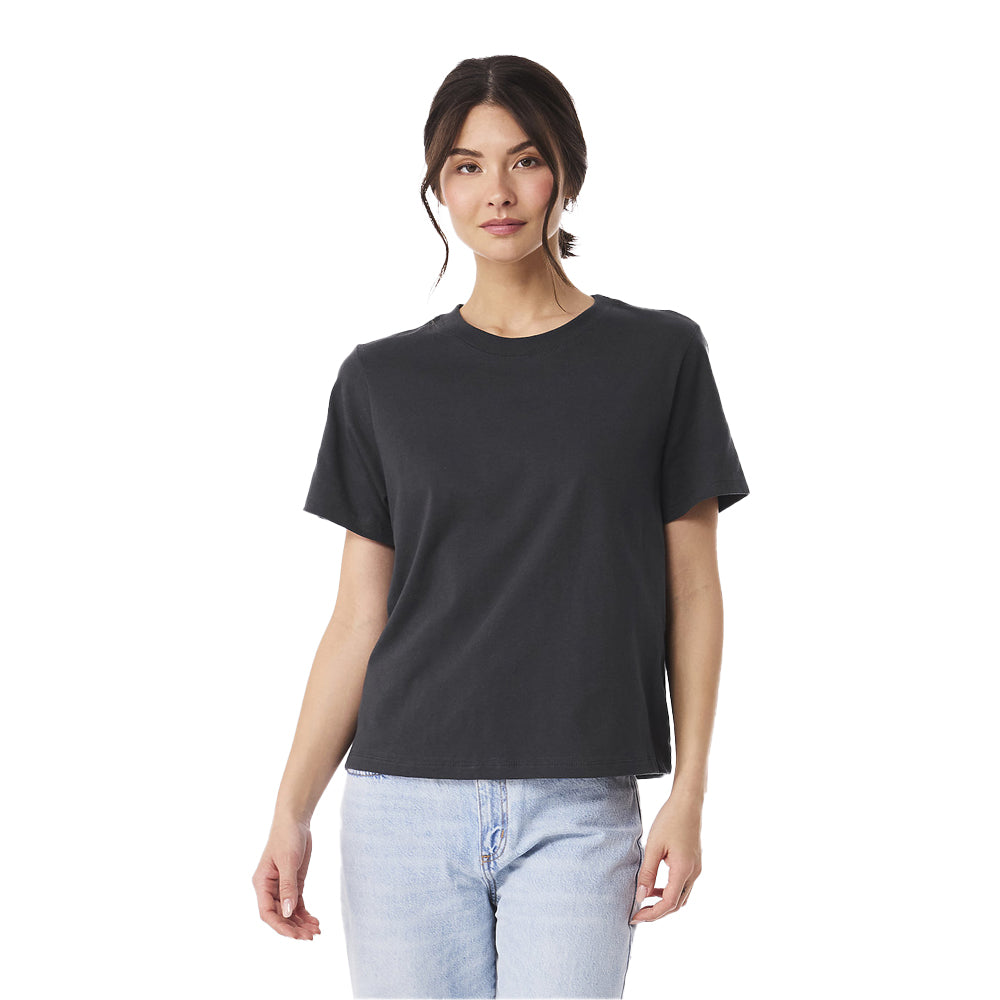 Dark Grey - Side - Bella + Canvas Womens-Ladies Heavy Boxy T-Shirt