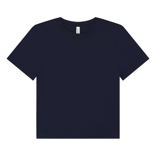 Navy - Front - Bella + Canvas Womens-Ladies Heavy Boxy T-Shirt