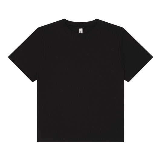 Black - Front - Bella + Canvas Womens-Ladies Heavy Boxy T-Shirt