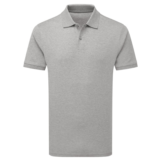 Heather Grey - Front - Asquith & Fox Mens Premium Mercerised Cotton Polo Shirt