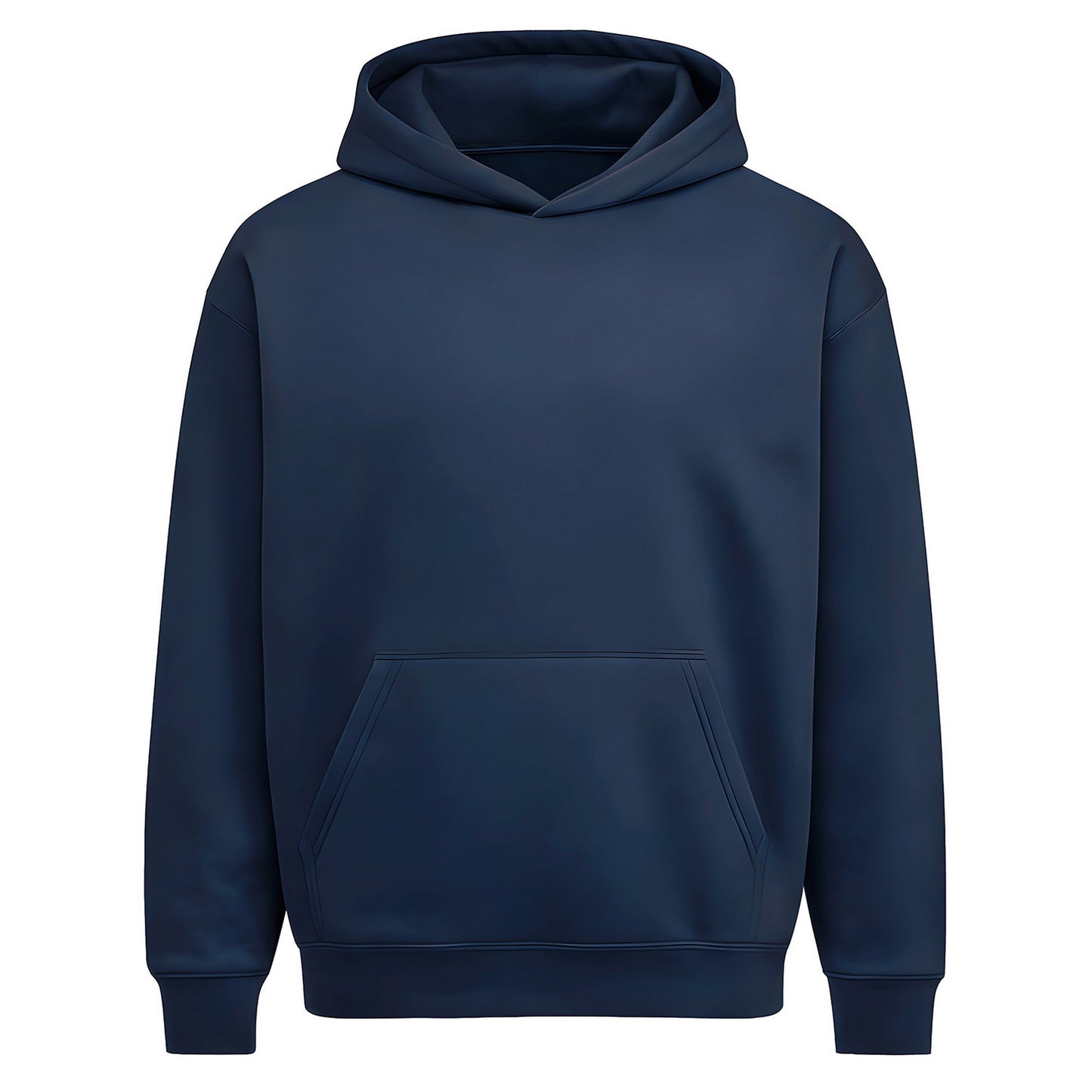 Navy - Front - Anthem Mens Bass Heavy Hoodie