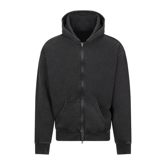 Black - Front - Awdis Mens Just Hoods Vintage Wash Hoodie