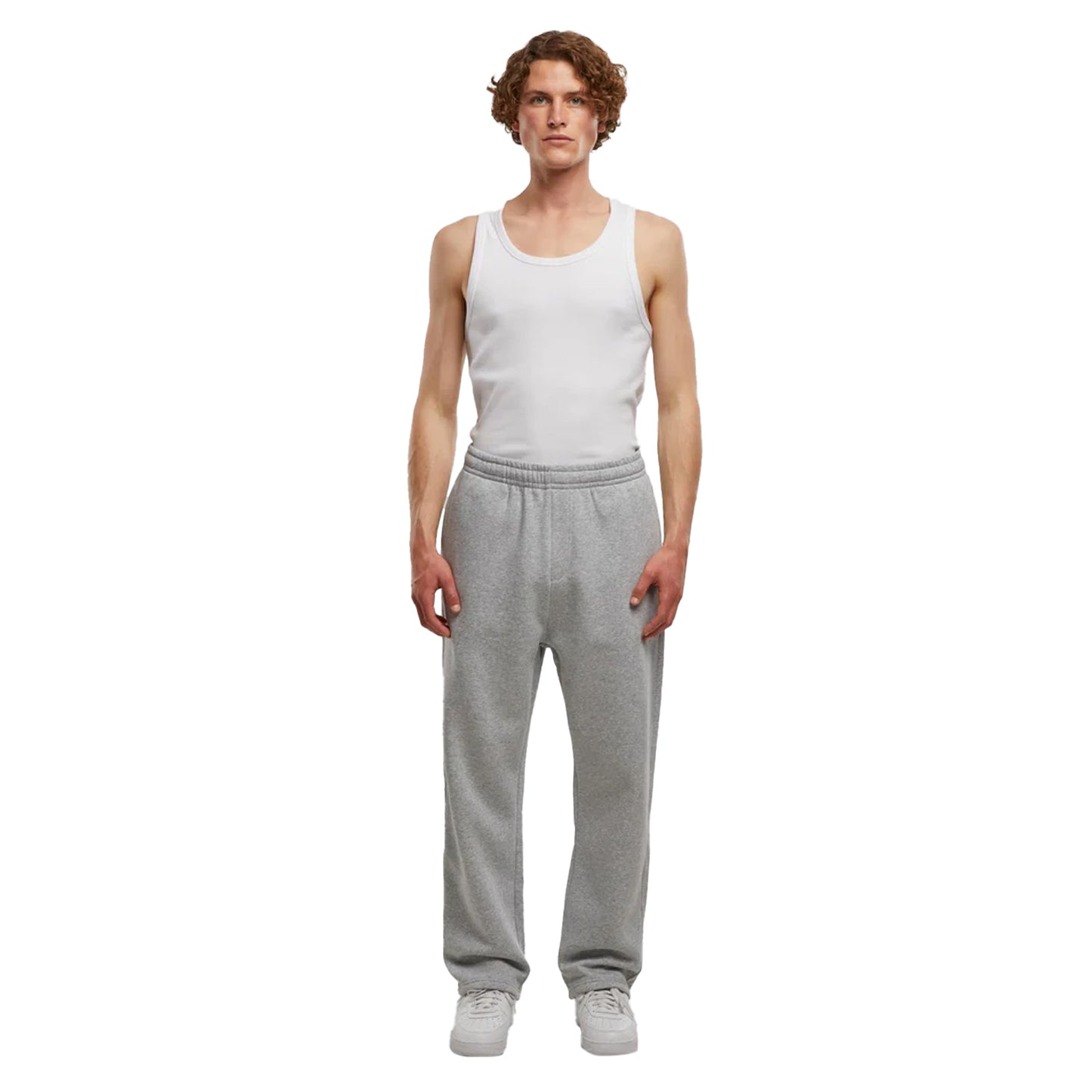 Heather Grey - Lifestyle - New Morning Studios Mens Basic Tracksuit Bottoms