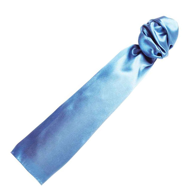 Mid Blue - Back - Premier Scarf - Ladies-Womens Plain Business Scarf