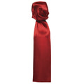 Red - Front - Premier Scarf - Ladies-Womens Plain Business Scarf