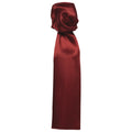 Burgundy - Front - Premier Scarf - Ladies-Womens Plain Business Scarf