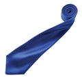 Royal - Back - Premier Mens Plain Satin Tie (Narrow Blade)