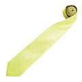 Lime - Back - Premier Mens “Colours” Plain Fashion - Business Tie