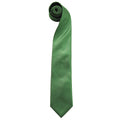 Emerald - Front - Premier Mens “Colours” Plain Fashion - Business Tie
