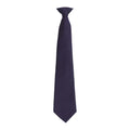 Navy - Front - Premier Mens Fashion ”Colours” Work Clip On Tie