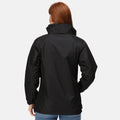 Black - Back - Regatta Womens-Ladies Waterproof Windproof Jacket (Fleece Lined)