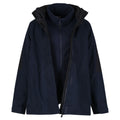 Navy-Black - Side - Regatta Womens-Ladies Defender III 3-In-1 Jacket (Waterproof & Windproof)