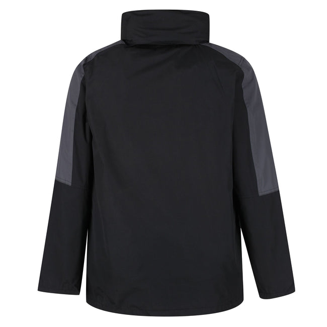 Black-Seal Grey - Back - Regatta Womens-Ladies Defender III 3-In-1 Jacket (Waterproof & Windproof)