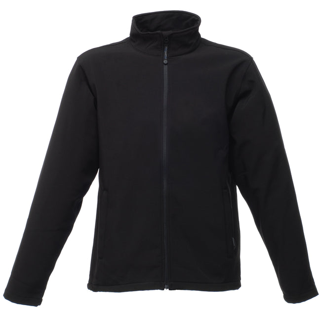 Black - Front - Regatta Mens Reid Water Repellent Softshell Jacket