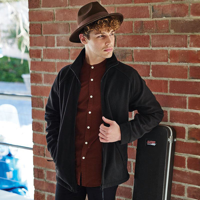 Black - Side - Regatta Mens Sigma Heavyweight Anti-Pill Fleece Jacket