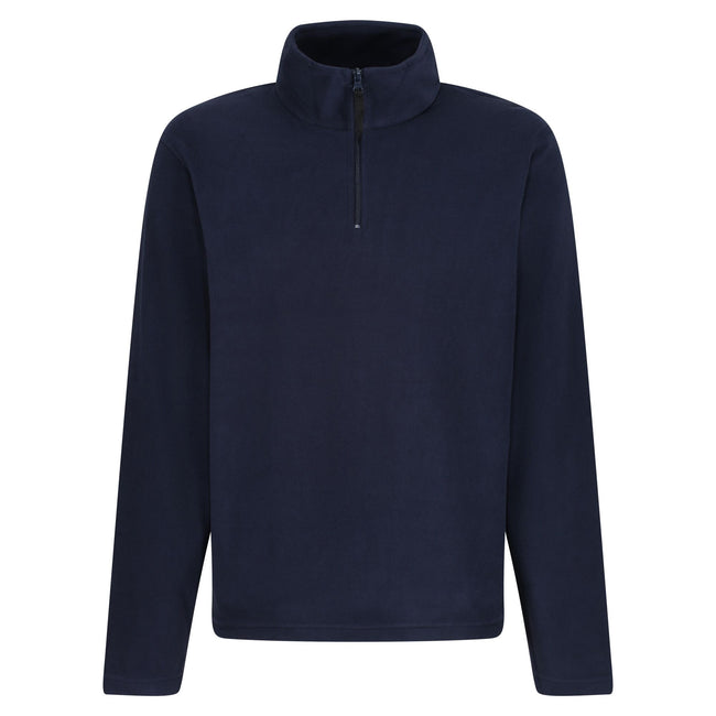 Dark Navy - Front - Regatta Mens 170 Series Anti-pill Zip Neck Micro Fleece