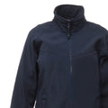 Navy-Navy - Side - Regatta Womens-Ladies Uproar Softshell Jacket (Water Repellent & Wind Resistant)