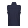 Navy-Navy - Side - Regatta Mens Flux Softshell Bodywarmer - Sleeveless Jacket (Water Repellent & Wind Resistant)