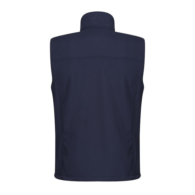 Navy-Navy - Side - Regatta Mens Flux Softshell Bodywarmer - Sleeveless Jacket (Water Repellent & Wind Resistant)