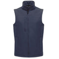 Navy-Navy - Front - Regatta Mens Flux Softshell Bodywarmer - Sleeveless Jacket (Water Repellent & Wind Resistant)