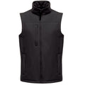 All Black - Front - Regatta Mens Flux Softshell Bodywarmer - Sleeveless Jacket (Water Repellent & Wind Resistant)