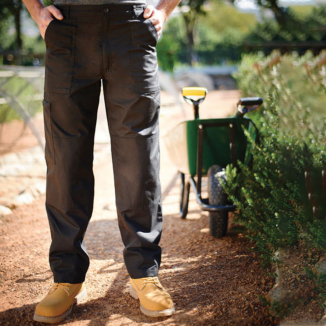 Dark Grey - Back - Regatta Mens Sports New Action Trousers