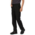 Black - Side - Regatta Mens Sports New Lined Action Trousers