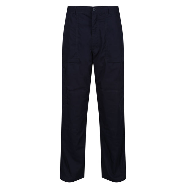 Navy - Front - Regatta Mens Sports New Lined Action Trousers