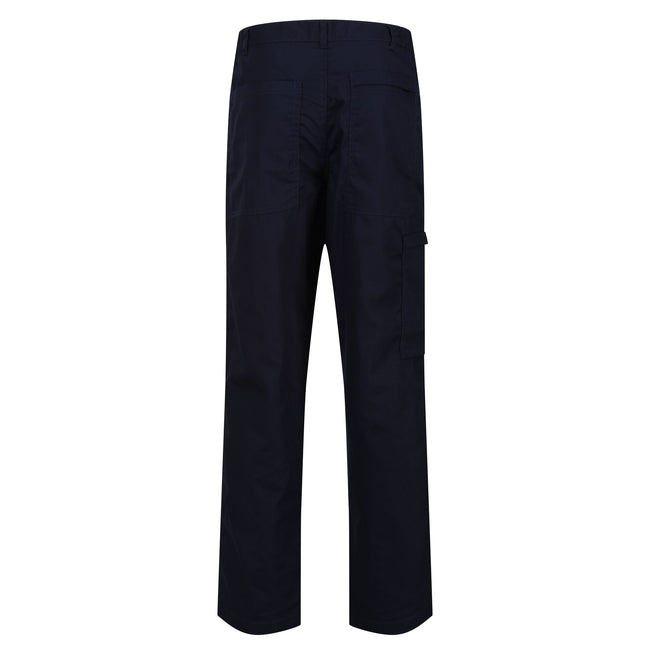 Navy - Back - Regatta Mens Sports New Lined Action Trousers