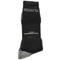 Black - Back - Regatta Mens Hardwearing Winter Work Socks (Pack Of 3)