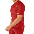 Red - Side - Rhino Mens Sports Base Layer Short Sleeve T-Shirt