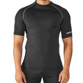 Black - Back - Rhino Mens Sports Base Layer Short Sleeve T-Shirt
