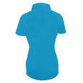 Surf Blue - Back - Skinni Fit Ladies-Womens Stretch Polo Shirt
