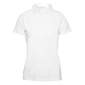 White - Back - Skinni Fit Ladies-Womens Stretch Polo Shirt
