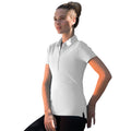 White - Lifestyle - Skinni Fit Ladies-Womens Stretch Polo Shirt