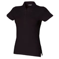Black - Front - Skinni Fit Ladies-Womens Stretch Polo Shirt