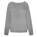 Heather Grey - Front - Skinni Fit Ladies-Womens Slounge Sweatshirt
