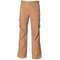 Sand - Front - Skinni Fit Mens Cargo Trousers