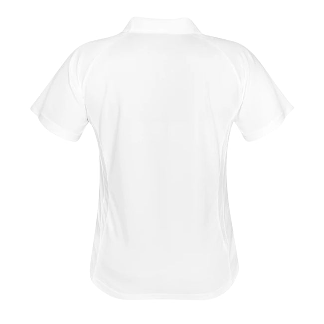 White-Red - Back - Spiro Womens-Ladies Sports Team Spirit Performance Polo Shirt
