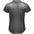 Grey-Lime - Back - Spiro Mens Sports Team Spirit Performance Polo Shirt