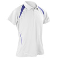 White-Navy - Front - Spiro Mens Sports Team Spirit Performance Polo Shirt